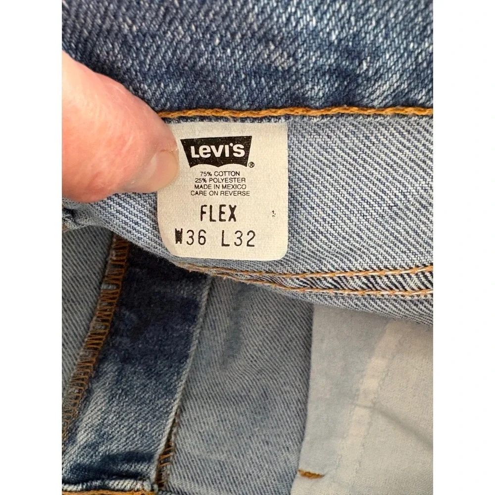 Vintage Levis 540 Relaxed Fit Jeans Mens 36x32‎ Blue Flex Denim 540-0217